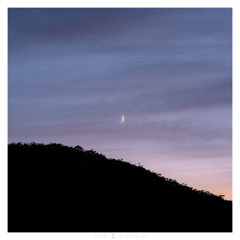 Crescent moon, Freycinet Tasmania